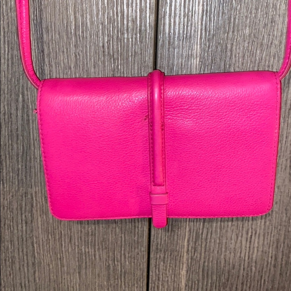 Hot pink Fossil crossbody/clutch